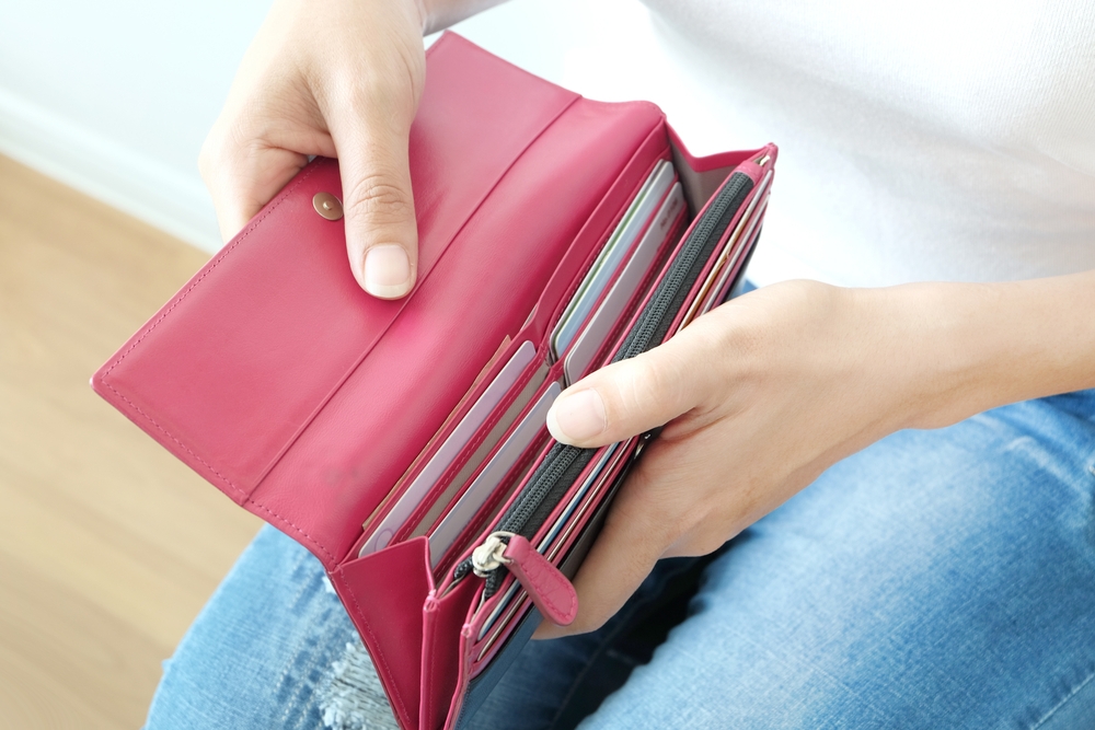 Dompet wanita klasik, dompet wanita kapasitas besar standar lipat