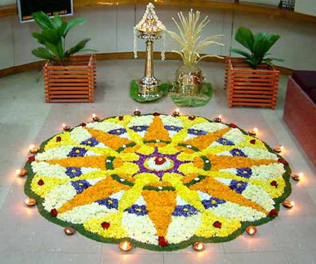 Learn How to Make Onam Pookalam Designs With the Help of These Easy  Illustrations 15 Onam Designs with Flowers 2020