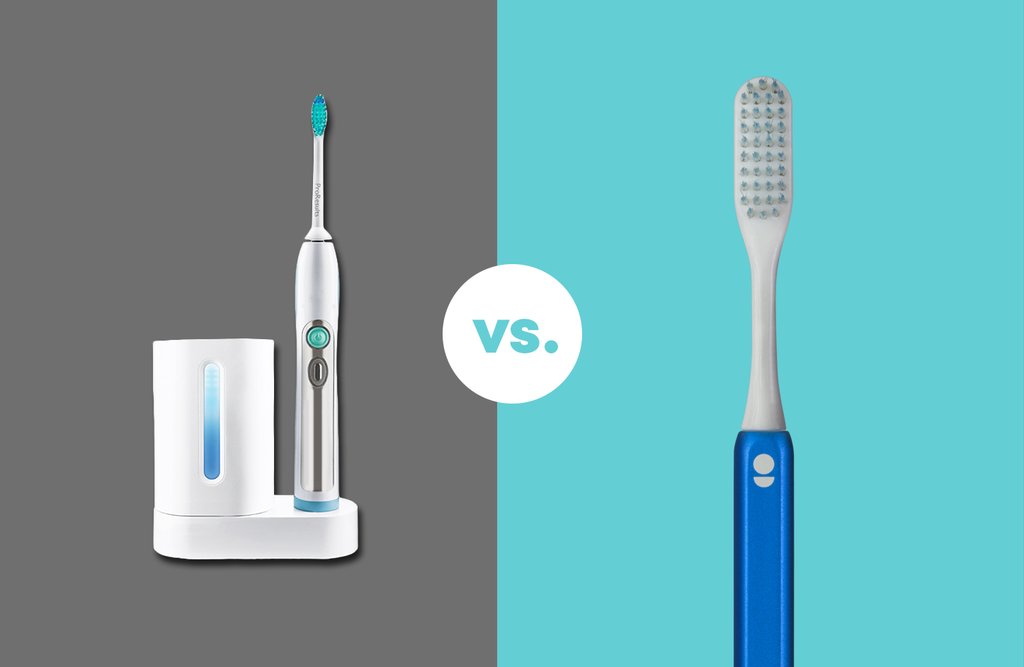 Electric vs. manual toothbrush