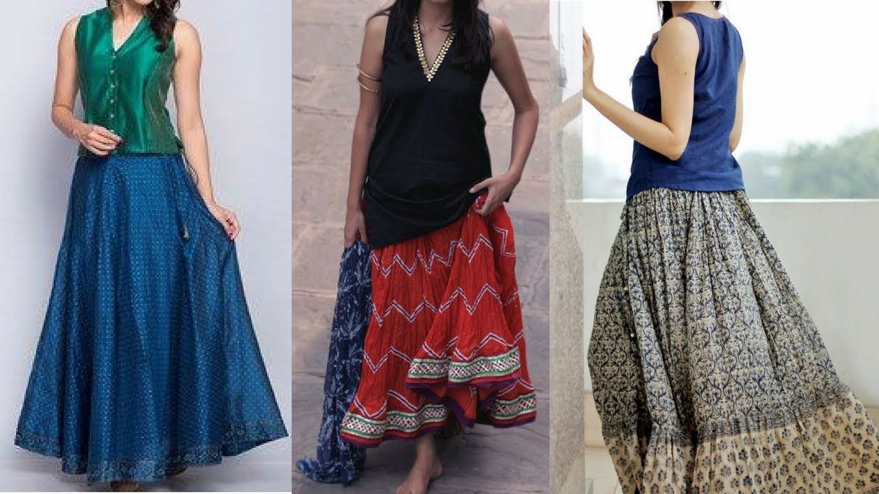 Latest 50 Kurti Skirt Designs And Patterns 2022