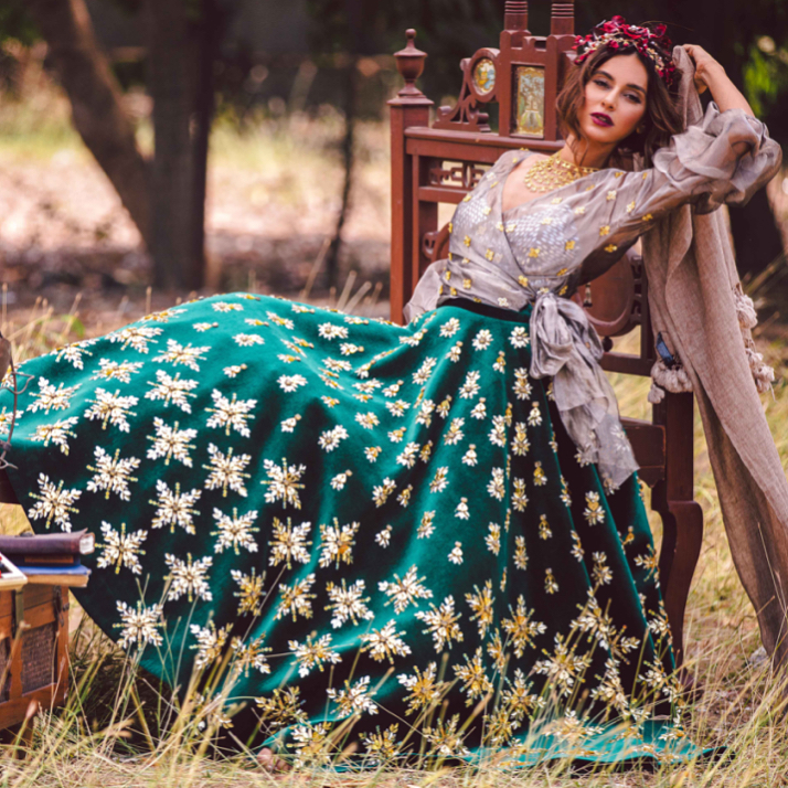 Voonik 2025 lehenga gown