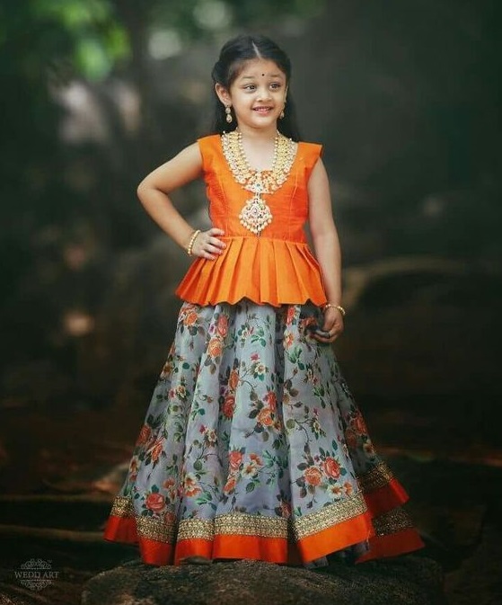 Make Your Little Girl Look Like a Princess in a Traditional Lehenga Choli!  10 Adorable Lehenga Cholis for Kids + 3 Tips to Help You Design One on Your  Own (2020)