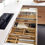 If you will not organize your things in the kitchen, it’s easy that your essentials will get buried under a mountain of mess. You just need to be a little more organized. A drawer organizer would definitely help with that. You could have a small drawer for all the utensils you usually use and a larger one for dishes or for all the spice jars. Take a look at them and maybe you’ll find some inspiration.