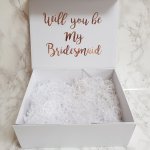 Now that you’ve found the one, it’s time to ask your closest friends to be a part of your big day! If you want to show them how important they are to you, you might want to surprise them with a bridesmaid invitation box.  We've found lots of great prefilled options for everyone in your crew, so you don't have to spend hours curating gifts and cards to get great bridesmaid proposal boxes. Check out our list of the best bridesmaid gift boxes plus some DIY boxes below.