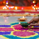 Diwali is the festival of joy and celebrations. Decorating your home with elaborate lighting and colourful rangoli design is part of the fun. If you are looking for pretty flower rangoli designs for Diwali, we are here to help you. Read on for cute designs, tips and suggestions. 
