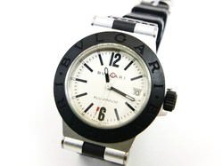 動作良好 BVLGARI★ブルガリ アルミニウム レディース 腕時計