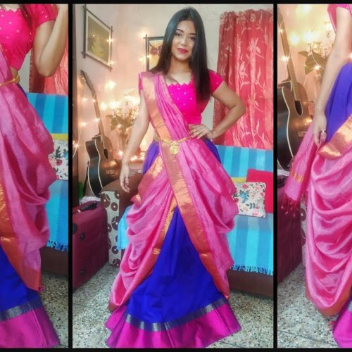 ghagra odhani style