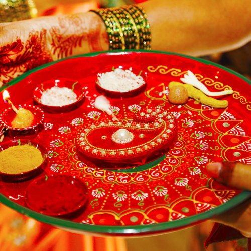 Share 81+ navratri aarti thali decoration best - seven.edu.vn