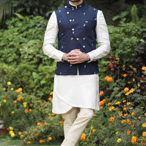 summer wedding kurta for men