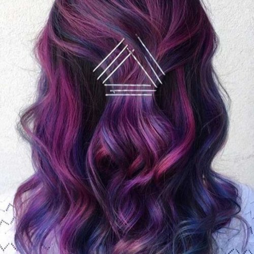 Warna rambut ungu