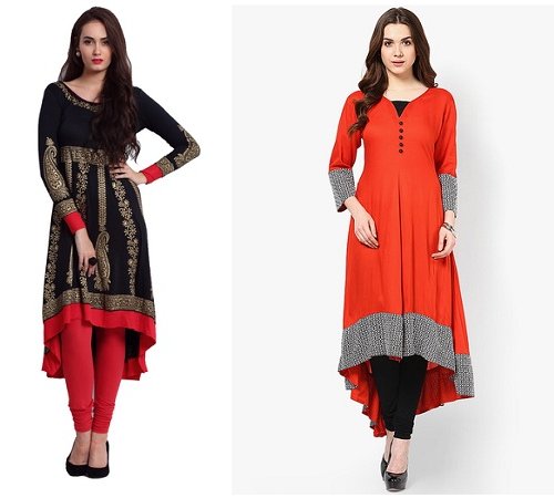 long kurtis on limeroad