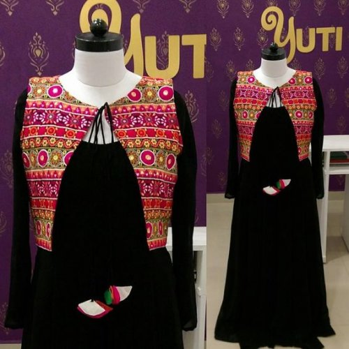 jacket style kurti design