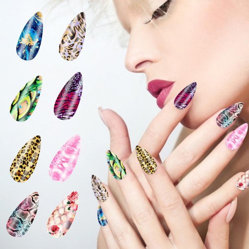 Mua Set dán móng tay nails dán nghệ thuật nhiều màu - có ngay bộ móng đẹp  trong 5 phút (Nail wraps / Nail stickers) - Dũng móng tay tại Maxshop Độc |  Tiki