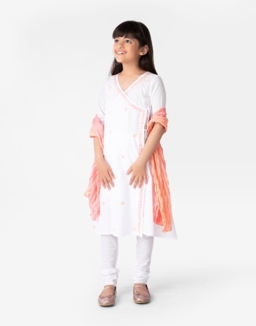 White kurta for outlet baby girl