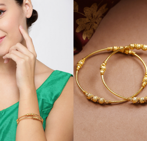 daily office wear gold bangles