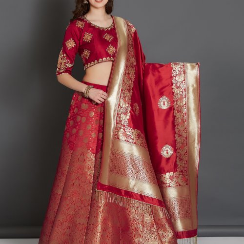 bridal lehenga myntra