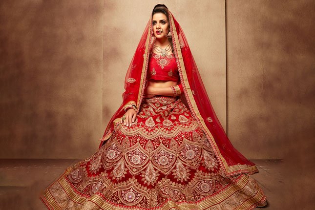 dulhan ke lehenga ki design