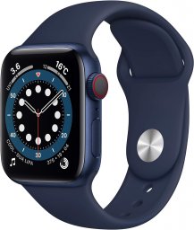 Apple Watch Series 6 GPS + Cellularモデル 40mm 最新 Apple Watch Series 6(GPS + Cellularモデル)- 40mmブルーアルミニウムケースとディープネイビースポーツバンド