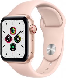Apple Watch SE GPS + Cellularモデル 40mm 最新 Apple Watch SE(GPS + Cellularモデル)- 40mmゴールドアルミニウムケースとピンクサンドスポーツバンド