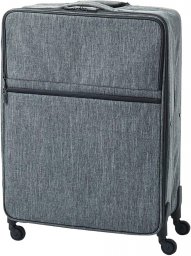 無印良品 スーツケース・キャリーケース レディース 無印良品 キャリーケース 半分の厚みで収納できるソフトキャリーケース XL 72cm