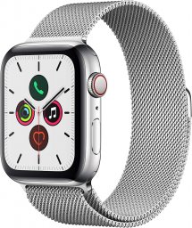 Apple Watch Series 5 GPS + Cellularモデル 44mm Apple Watch Series 5(GPS + Cellularモデル)- 44mmステンレススチールケースとミラネーゼループ