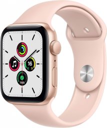 Apple Watch SE GPSモデル 44mm 最新 Apple Watch SE(GPSモデル)- 44mmゴールドアルミニウムケースとピンクサンドスポーツバンド