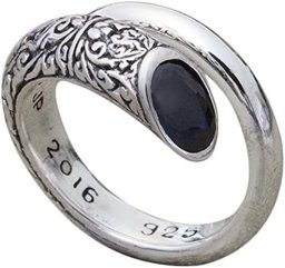 ソカロ 指輪（メンズ） ZOCALO ソカロ アイビー・スパイラル・リング・オーバル・ブラックCZ ZZRG-0033BKCZ-M メンズ レディース