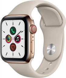 Apple Watch Series 5 GPS + Cellularモデル 40mm Apple Watch Series 5(GPS + Cellularモデル)- 40mmゴールドステンレススチールケースとストーンスポーツバンド - S/M & M/L