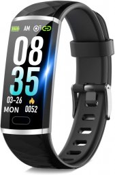 itDEAL L8 itDEAL スマートウォッチ 活動量計 心拍計 歩数計 smart watch（iPhone/Android対応）スマートブレスレット IP67防水 消費カロリー 睡眠検測 長い待機時間 着信電話通知/SMS/Twitter/Line/アプリ通知 遠隔撮影 カラースクリーン 長座注意 健康サポート機器 日本語説明書(黒)