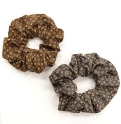 リボンシュシュ・モノグラム シルエット メッセージカード付き リボンシュシュ・モノグラム シルエット メッセージカード付き