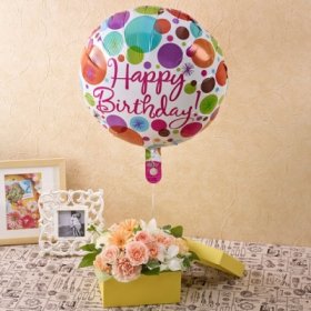 バルーンとアレンジメントのセット