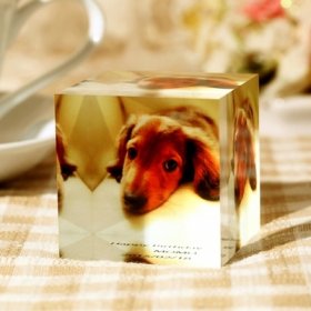 キューブ型フォトスタンド