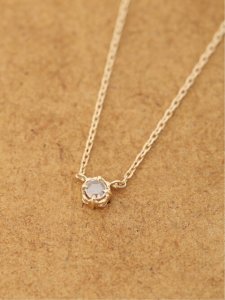 アガット（agete） 一粒ダイヤネックレス