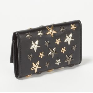 ネプチューン マルチメタリックミックス スタースタッズ付き レザー キ―ケース