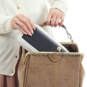 MGSTORE 選べるピアス付 2wayがま口バッグ