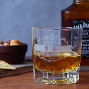 ウイスキーとグラスのセット