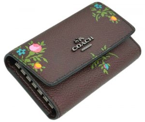 クロスステッチ フローラルプリント 6連キーケース