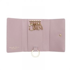 サマンサタバサ プチチョイス シンプルリボンプレート シュリンクレザーバージョン キーケース