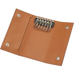 クロコ型押し エンボスレザー 6連 キーケース