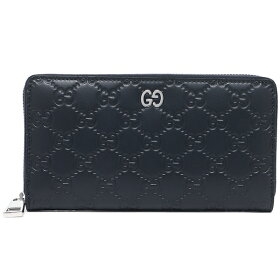 グッチ シグネチャー レザー ジップアラウンドウォレット