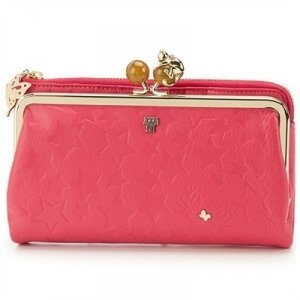 プレイングキャット 外口金ファスナー長財布