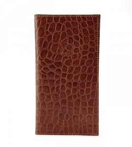 クロコ型押し スクエア ロングウォレット