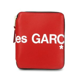 ヒュージ ロゴ ラウンドファスナー 二つ折り財布