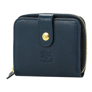 スナップ ラウンドジップ 二つ折りウォレット