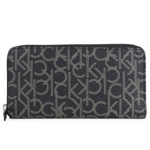 モノグラム ロゴ ラウンドファスナー 長財布