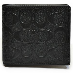 シグネチャー クロスグレイン レザー コイン ウォレット