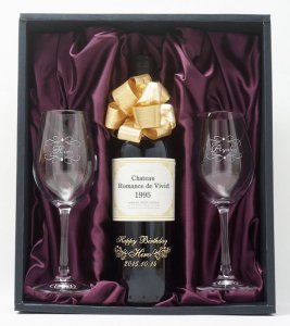 名入れワインとグラスのセット