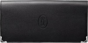 マスト ドゥ カルティエ インターナショナル ウォレット カーフスキン ステンレススティール フィニッシュ