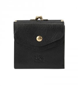 レイヤードフラップ がま口 二つ折りウォレット