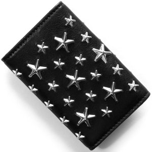 ネプチューン シルバースタースタッズ付き レザー キ―ケース